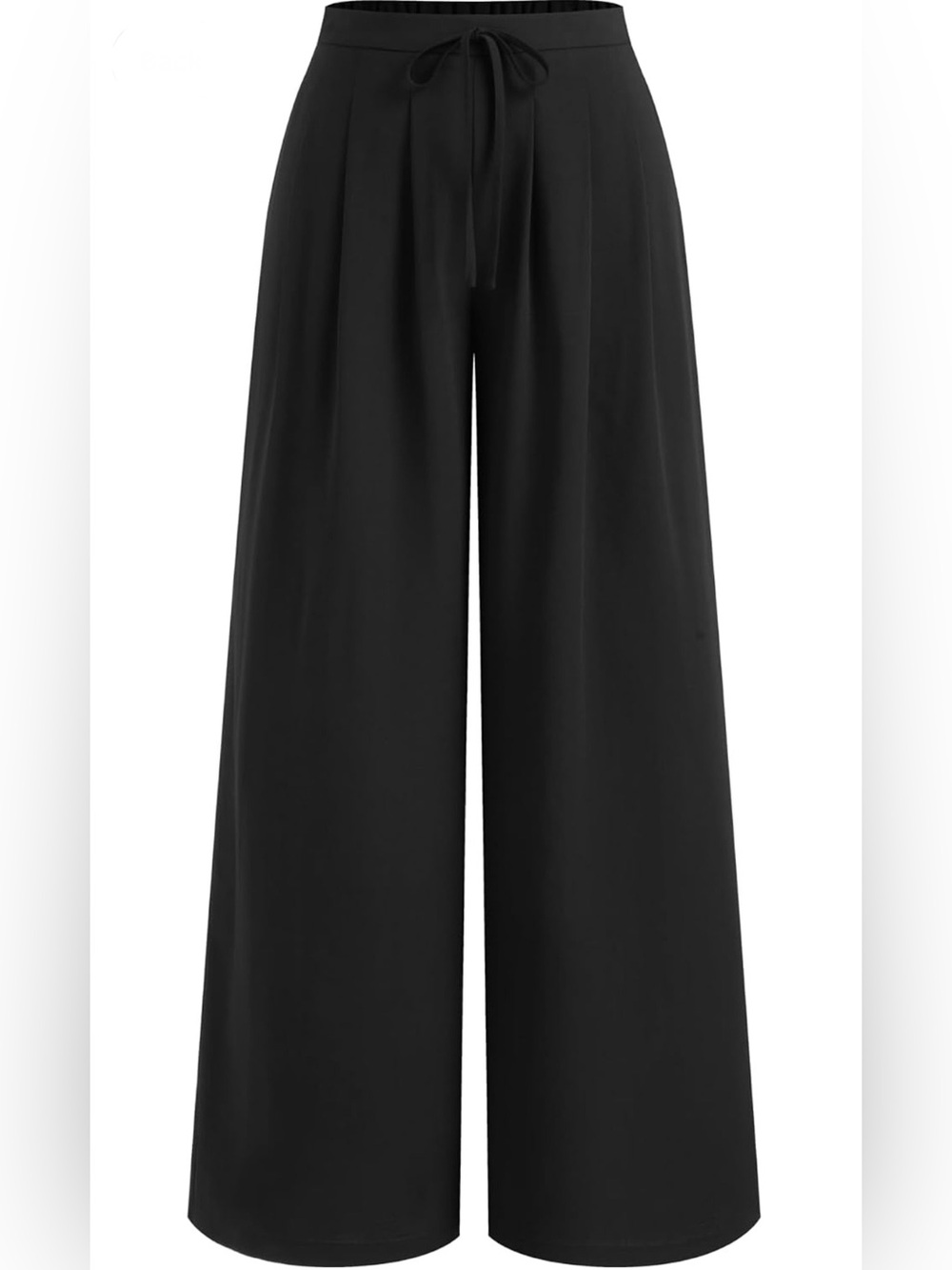 NWT CIDER Black Wide Leg Palazzo Pants w/Drawstring Sz S